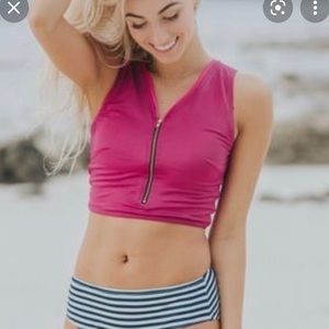 Albion Fit scuba crop swim suit top